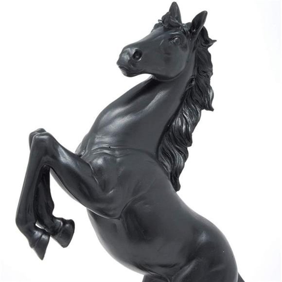 Standing Horse Resin StatueResin Standing Fighting Horse Sculpture for HomeDecor - Picture 3 of 6